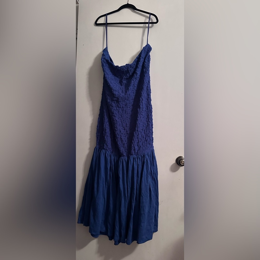 New Strapless Midi Dress